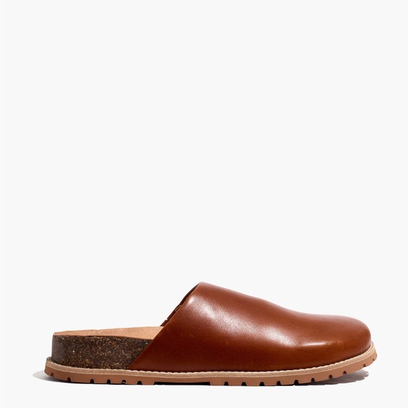 MADEWELL Women’s 8 Slip Slide On Layne Clog Mule Leather in Maple Brown VGUC - Picture 3 of 8